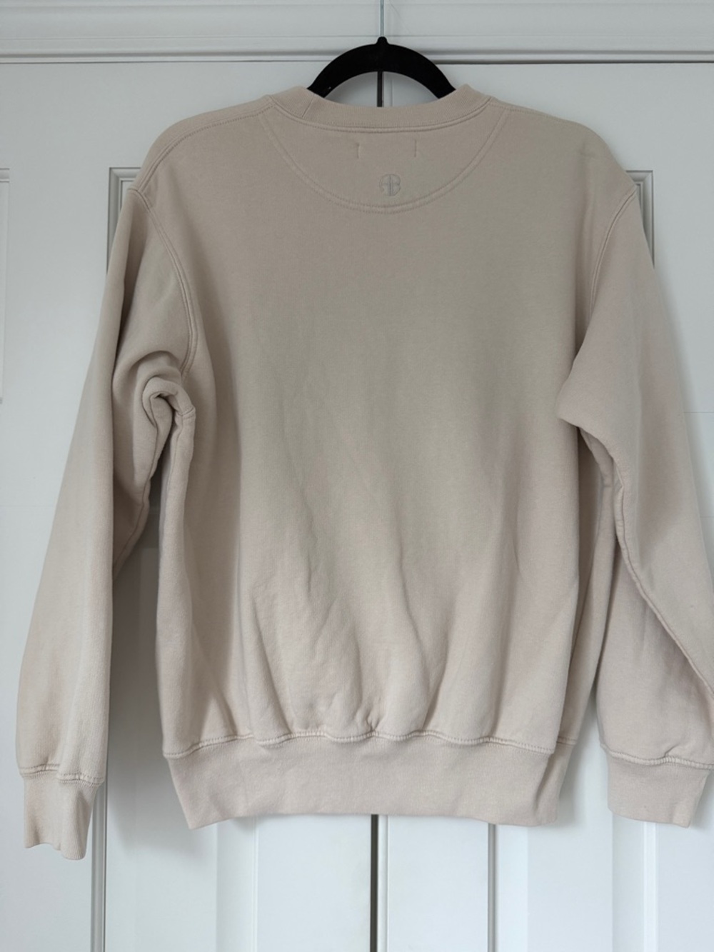 Anine Bing Sweatshirt XS | Anine Bing Crewneck Sweatshirt Embroidered - Picture 8 of 11